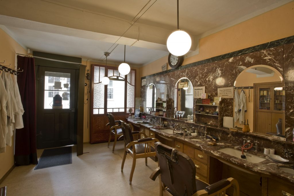 Herren-Salon des Historischen Friseursalons