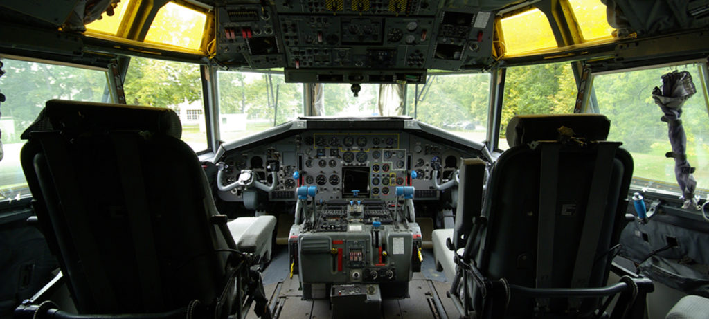 Innenansicht eines Transgall-Cockpits
